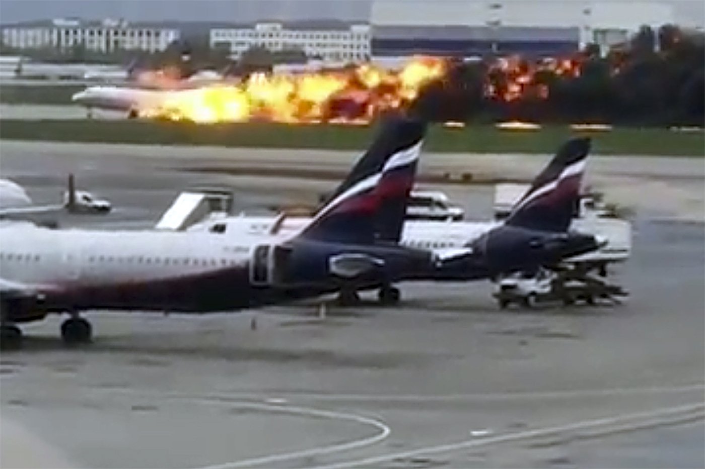 Kristian Kostov, a former Russian Eurovision song contest entrant who was in the airport at the time, tweeted: "A lot of passengers just started screaming "oh shit shit shit oh no oh no fuck nooo!!!!".... "And then we saw that there is a plane on fire right in front of us... I don't know what to say". A criminal investigation is underway.