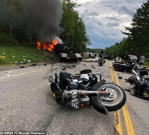 Seven motorcyclists are left dead and three injured